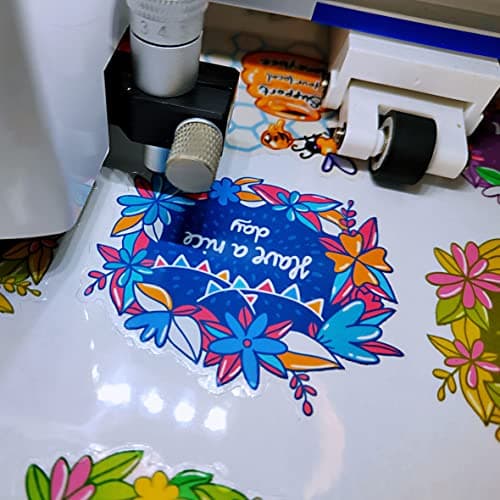 Bleidruck 25 Feuilles 210x297 mm de papier Autocollant Transparent Imprimable 100% Clear étanche pour imprimante à jet d'encre/laser