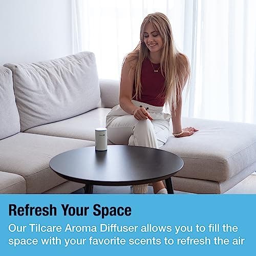 Nano diffuseur d'huiles essentielles sans Eau pour aromathérapie - Diffuseur de Parfum pour Chambre et Voiture sans Fil, Rechargeable - Diffuseur et nébuliseur thérapeutique - Blanc