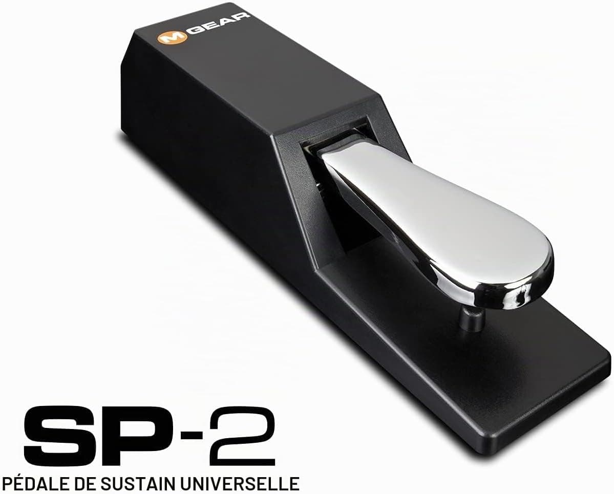 M-Audio Keystation 88 MK3 et SP-2 – Clavier maitre USB MIDI 88 touches semi-lestées, DAWs et Pédale de Sustain Universelle de Type Piano