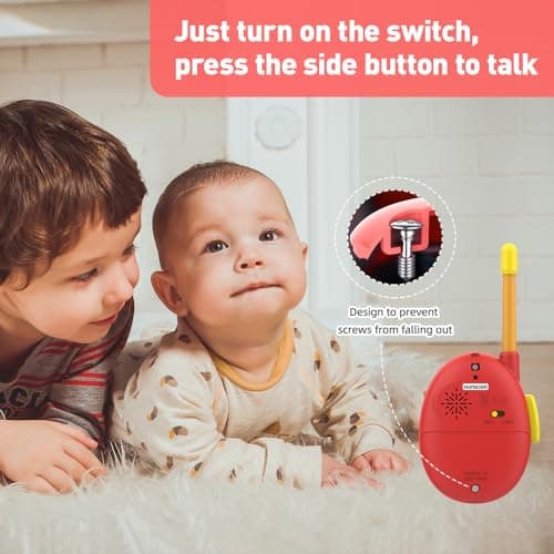 Talkie-walkie PMR pour enfants, facile à utiliser, radio pour garçons et filles de 3 à 12 ans, jouet cadeau, convient pour le camping et les activités de plein air
