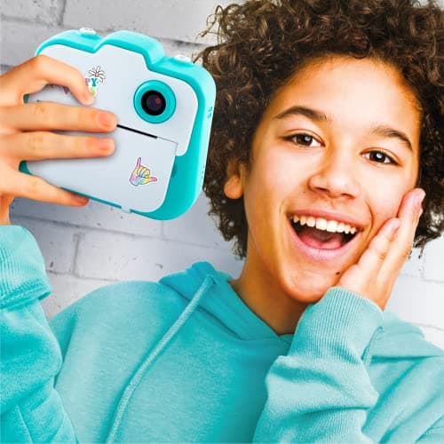 Canal Toys - Appareil Photo Instantané Enfant - Selfie & Caméra Vidéo - 4 Rouleaux de Papier d'Impression pour 250 Photos - Cadeau pour Garçon & Fille - Dès 8 ans - CLK 001