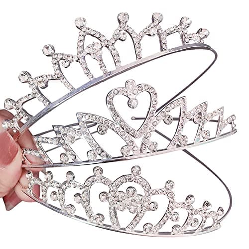 Ropniik 3 Pièces Fille Princesse Cristal Diadème Couronne Cristal Diadème Couronne Diadème Strass Cheveux Accessoires Pour Fête De Mariage Cristal Princesse Couronne Diadème Vêtements Accessoires