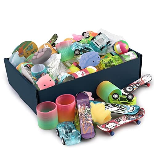 AmyBenton Petits Cadeaux Anniversaire Enfants Invites, Pinata Anniversaire Fille Garçon et Fille, Jouets Assortiment pour Sacs Cadeaux, Récompenses de Classe Scolaire, Prix du Carnaval