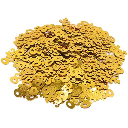 DIWULI Confettis de Table Chiffre Or 30 - Anniversaire