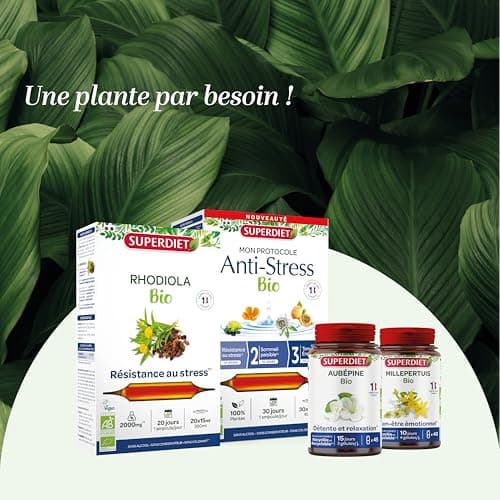 SUPERDIET - GRIFFONIA - Naturopathie - Bon moral et bonne humeur - Fabrication française - 40 gélules