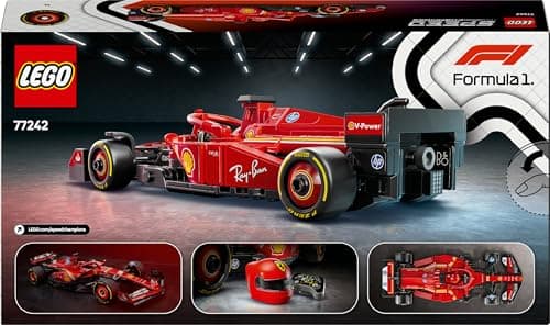 LEGO Speed Champions Voiture F1 Ferrari SF-24 - Jeu de Construction avec véhicule de Course - Inclut minifigurine Collector de Pilote de Formule 1 - Idée Cadeau pour garçon ou Fille 77242