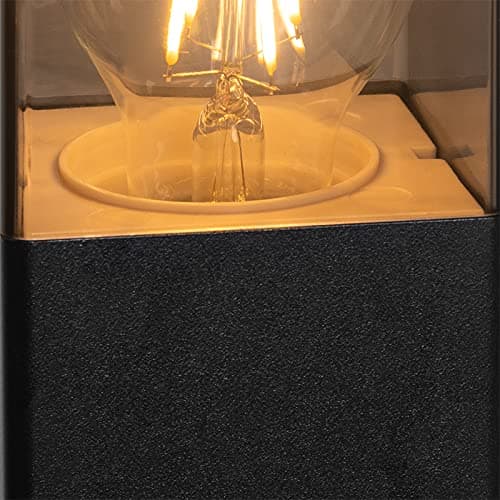 Qazqa denmark - Lampe sur pied extérieur - 1 lumière - L 8.3 cm - Noir - Moderne - éclairage extérieur