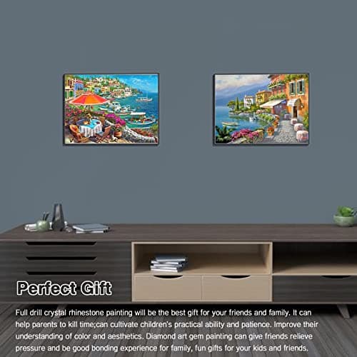 Kinsinder 6 Pack Diamond Painting Personnalisé, 5D Broderie Diamant Peinture Kit, Full Drill Peinture Diamant pour Adulte EnfantsArtisanat Décor Murale À La Maison