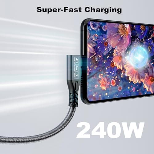 90degrés USB C 3.2 d'extension Câble 20Gbps, USBC 3.2 Gen2 Type-c Male to Female Extender Cable Ultra 4K@60Hz 240W Charging 20Gbps Data Transfer with SSD eGPU (90degrés extension 20G 240W -1M)