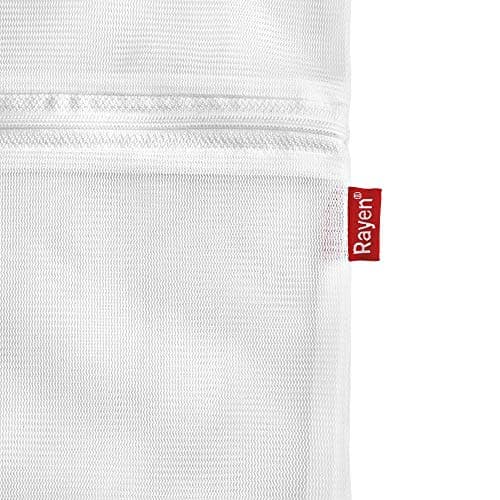 Rayen 6198.01 Lave séchoir Linge | Couverture de coulée zippée | Sac de Protection réutilisable pour Laver Les vêtements | Taille M | 50 x 70 cm, Blanc