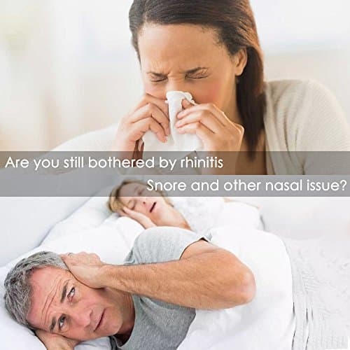 Anti Ronflement Efficace Puissant, LifeBasis Anti Rhinite Allergies et Snore Stopper, Allergie Reliever pour Congestion Nasale, Aide au Sommeil et Réduction des Ronflements