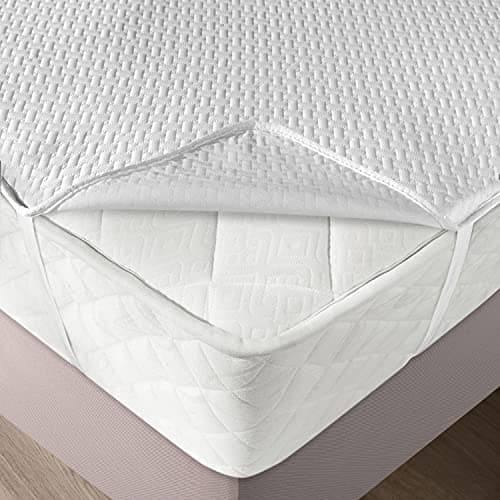 Alèse, Couche Imperméable et Respirante avec Rubans Ajustés Housse de Lit, 100 cm x 200 cm