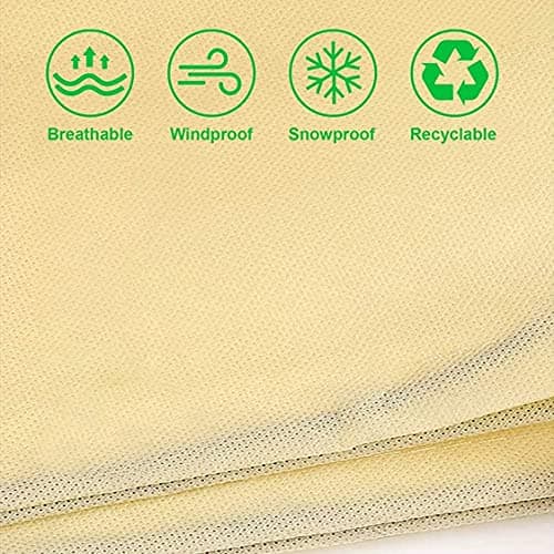 Tesmotor Housse D'hivernage, Housse de Protection pour Plantes, Voile d'hivernage économique Grande Capacité 80g/m2 - 360 x 250CM