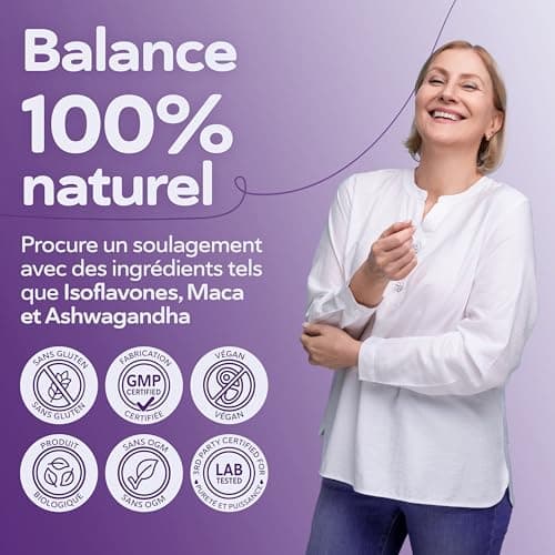 FEM Menositol 19-en-1, Gérer Menopause avec Inositol Myo & D-chiro, Isoflavones, Ashwagandha, Maintenir Santé Métabolique, Confort & bien-être pendant la ménopause, Sans hormones ni soja