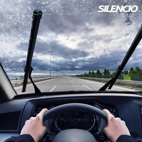 VALEO Silencio Essuie-glace - VF426 - Kit de Balais d'Essuie-glace Plat d'Origine de Haute performance, Visibilité Supérieure sur la Route 650mm/400mm - Avant - Lot de 2 Essuie-glaces - 574375