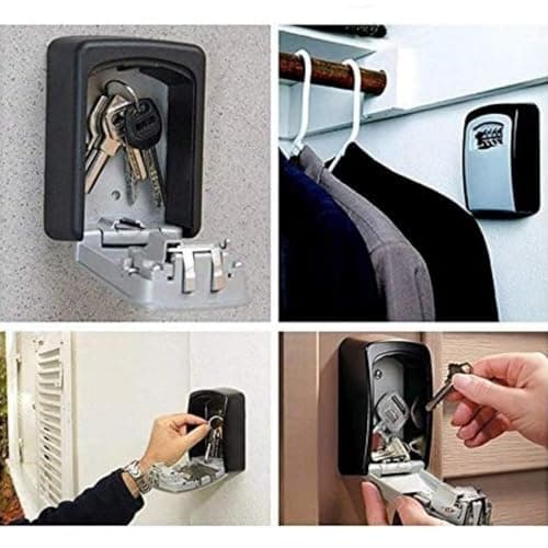 Nestling® Boite à Clefs Haute sécurité de la police Safe Key Murale à 4 chiffres clés Coffre Combination Lock stocker les clés de