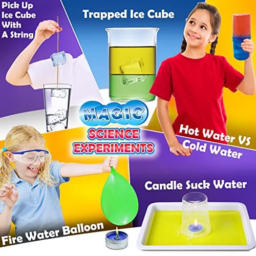 UNGLINGA Kits scientifiques expérimentaux pour Les Enfants, Jouets STEM éducatifs Cadeaux pour garçons Filles, Set de Chimie, Boule rebondissante