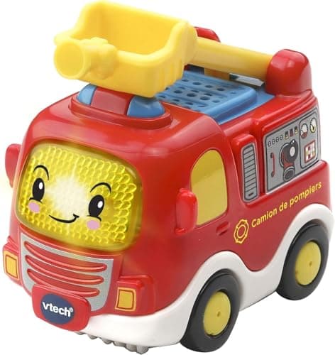 VTech - Tut Tut Bolides, Coffret Trio Secours, 3 Voitures Interactives, Camion de Pompiers, Tracteur et Hélicoptère, Jouet Musical et Sonore, Cadeau Enfant de 1 An à 5 Ans - Contenu en Français