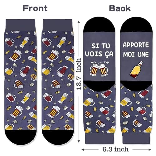 Chaussettes Humour Homme Chaussettes Rigolote Drole Chaussettes Homme Fantaisie Idée Cadeau Noel Homme Original Cadeau Papa personnalisé Drole Rigolo Humoristique Funny Socks