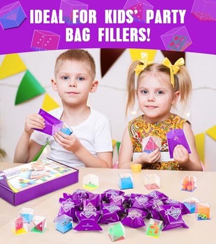 Gontence 28 Cubes Casse Tete Enfant avec 28 Pochettes Surprise - Jeux de Patience pour Enfants | Cadeau Anniversaire Enfant | Jeux Anniversaire | Cadeau de Noël |Jouet Pinata | Activités Scolaires