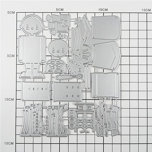 XMZZMX Matrices de découpe cérémonielles en métal pour la fabrication de cartes, de gaufrage, de pochoirs, de pochettes de rangement, cadres photo, scrapbooking, pochoirs