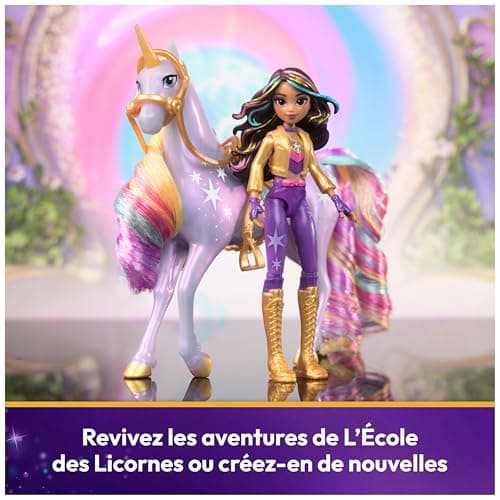 Unicorn Academy - L'Ecole des Licornes - Licorne Wildstar + Poupée Sophia - Licorne, Poupée Et Accessoires À Collectionner - Jouets Inspirés De La Série L'Ecole des Licornes - Jouet Enfant 4 Ans et +