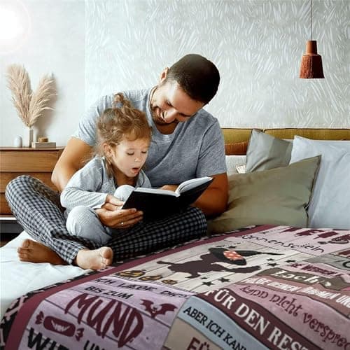 ACCZ Plaid Couverture Polaire Cadeau Anniversaire Maman,Cadeau pour Maman, Plaid Personnalisé Doux Polaire pour Offrir à sa Maman,Cadeaux de Fête des Mères et de Noël pour Maman
