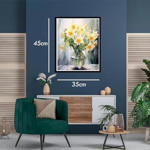 CICISTORY Peinture par Numéros Adulte DIY Adulte Peinture par Numéros Adulte Peinture par Numéros Kits sur Toile Mer Acrylique Aquarelle Peinture 40x50cm sans Cadre