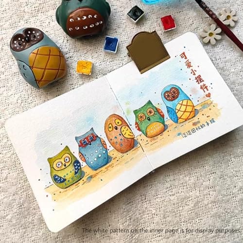 Carnet de croquis carré aquarelle 24 feuilles pour artistes, adultes, étudiants, croquis, dessin, 12 x 12 cm