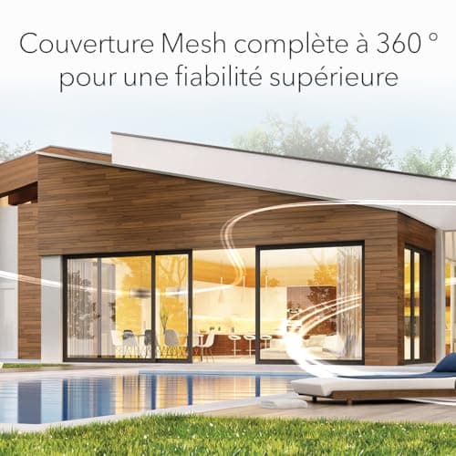 NETGEAR Orbi Système WiFi 7 Mesh Tri-Bande (RBE773) - Pack de 3 - Couverture de 750m2, 100 appareils - Port internet 2,5 Gbit/s - BE11000 (11 Gbit/s) - compatible mur épais et toutes box