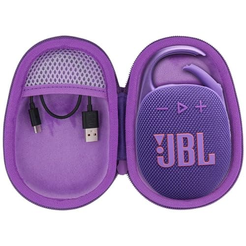 co2CREA Dur Étui de Voyage Rigide Housse Cas pour JBL Clip 5 Enceinte Bluetooth Portable(boîte Seule)