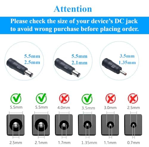 Adaptateur d'alimentation AC à DC 15V 1A, Fiche 5,5mm x 2,1mm