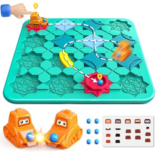 fygurso Jeux de société STEM, Puzzle Logical Road Builder, Jouets pour Enfants, Casse-tête Montessori pour la Petite enfance, Cadeaux d'anniversaire pour Les Enfants de 4 à 8 Ans