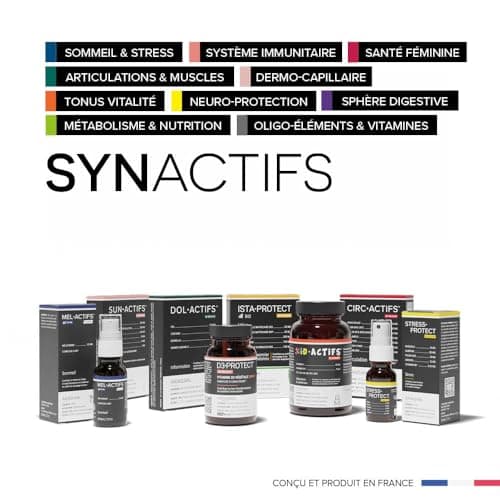 ARAGAN - Synactifs - Circactifs Pilulier - Complément Alimentaire Circulation Jambes Lourdes - Vigne Rouge, Raisin, Citron, Vitamines - 60 gélules - 1 mois à 2 mois de prise - Fabriqué en France