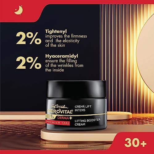 Crème de nuit intensive pour le visage, Effet hydratant, redonne fermeté et élasticité à la peau, 50 ml, Gerovital H3 Derma+ Premium Care