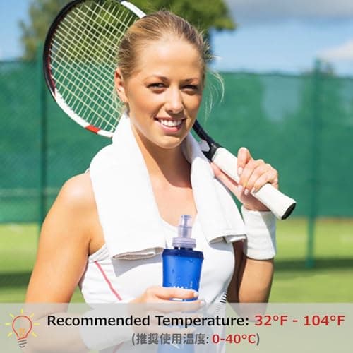 Azarxis Gourde Souple Flasque Running Gourde Sport Pliable Poche Hydratation Flacon Bouteille d'eau pour Randonnée Marathon (500ml)