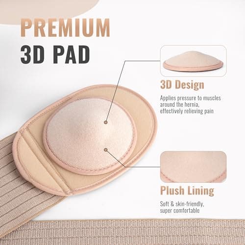 Hernie ombilicale | hernie abdominale pour hommes et femmes | attache de hernie ombilicale de type nombril avec 1 coussin de compression de hernie | ventrale, ceinture de soutien postopératoire