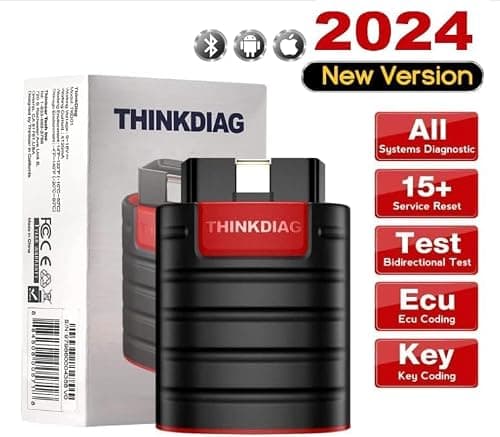 thinkcar ThinkDiag OBD II Scanner Outil d'analyse OBD II pour véhicule, Lecteur Code Voiture équipé de Fonctions de 15 réinitialisation pour Systèmes Complets,ECU Scanner,pour iOS et Android