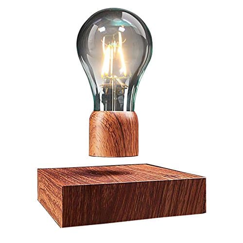 VGAzer Lampe de bureau magnétique à lévitation sans fil Ampoule LED Cadeaux uniques, décoration de chambre, lumière de nuit, décoration de bureau à la maison, jouets de technologie