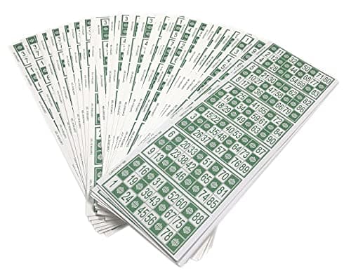 600 Cartes Carton de Loto Bingo Traditionnel de 90 Boules