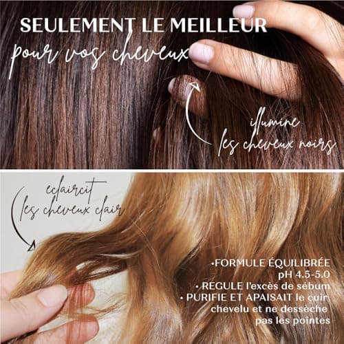 Senso Naturale Shampoing Solide Illuminant Éclaircissant Écologique pour Cheveux Ternes avec Camomille, Curcuma et Citron, Éclaircit de Reflets Dorés 100% Naturel et Vegan, ph 4.5-5.5