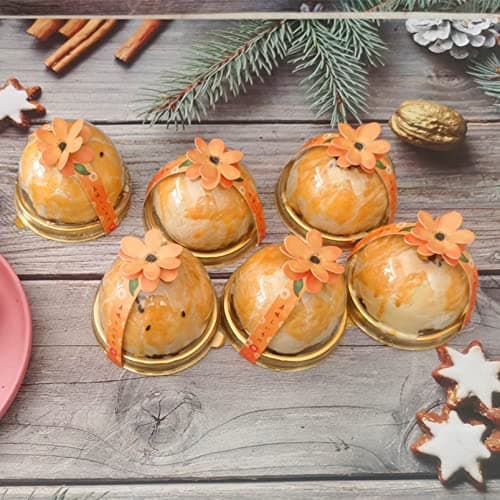 JJQHYC 50 Pièces Boîtes à Dessert Mini Boîtes à Gâteaux Transparent Boîte à Pâtisserie Cadeau Rond Boîte d'emballage à Gâteau pour la Fête de Mariage Anniversaire