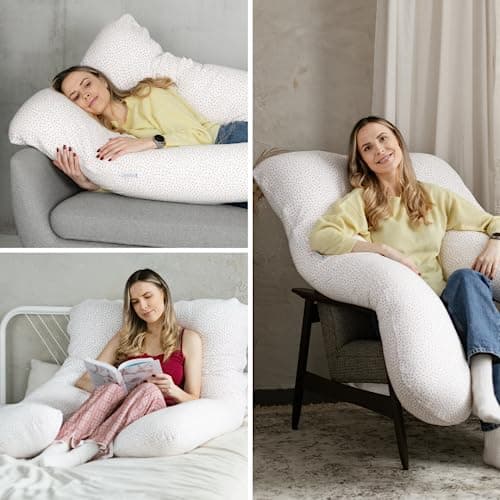 MAKOSAS KomfortKissen Original - Coussin orthopédique de qualité supérieure - Coussin de corps - Coussin de positionnement latéral - Pour un meilleur sommeil et contre les maux de dos - 100 x 150 cm