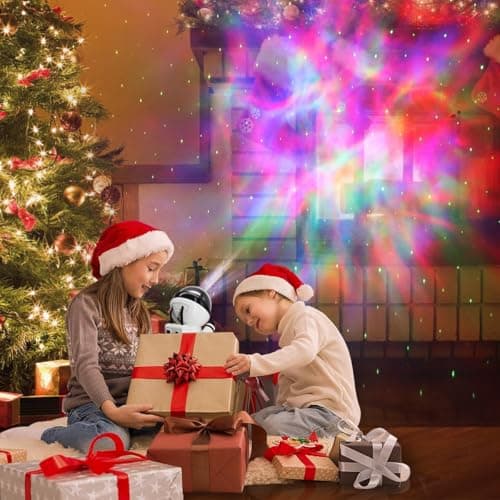 Projecteur Ciel Etoile Rechargeable, 15 Galaxies et Minuterie, Double Contrôle Veilleuse Astronaute, Enfant Adulte Decoration Chambre Plafond Rotation Led Lampe Projecteur, Cadeaux Noel Anniversaire