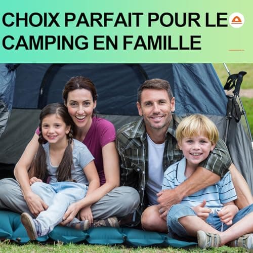iParaAiluRy Matelas de Camping Autogonflant - Ultraléger de Matelas Gonflable avec Pompe à Pied, Portable Tapis de Matelas Pneumatique pour Plage, Voyage, la Randonnée