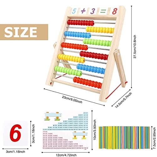 Table de Multiplication en Bois,Numéros Consécutifs en Bois,Bébé Blocs Puzzle Multiplication,Jouet de Table de Multiplication,Table de Multiplication en Bois,Jouets en Bois pour Apprends à Compter