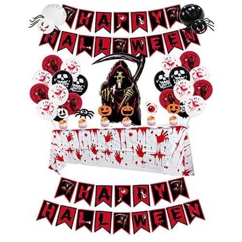 Eterspr Halloween Decoration Kit, Halloween Guirlande Bannier Déco, Happy Halloween Banner kit,Kit Décoration Fête d'halloween, pour Halloween, Les Fêtes, Les Décorations d'intérieur