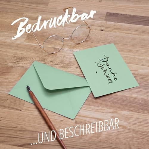 Japun - enveloppes (100 pièces) en papier, enveloppe, enveloppe sans fenêtre - DIN C6-162 x 114 mm - vert