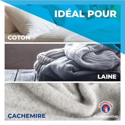 Chanteclair - Assouplissant Concentré, Sel de Mer et Fleur de Lotus, Fraîcheur trés Longue Dureé, 50 lavages - 1000 ml