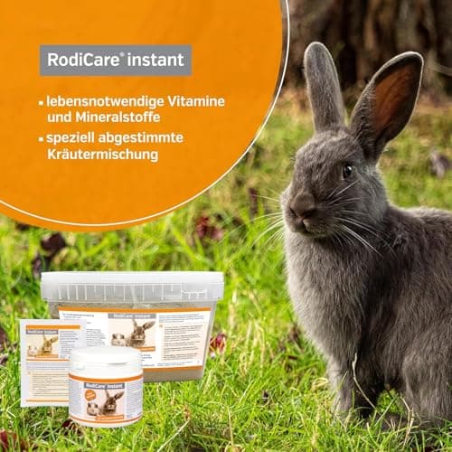 alfavet RodiCare instantané Aliment pour Petits Lapins Nains, cochons d'Inde et Petits rongeurs affaiblis et sans appétit, 2 kg de Poudre avec cuillère doseuse